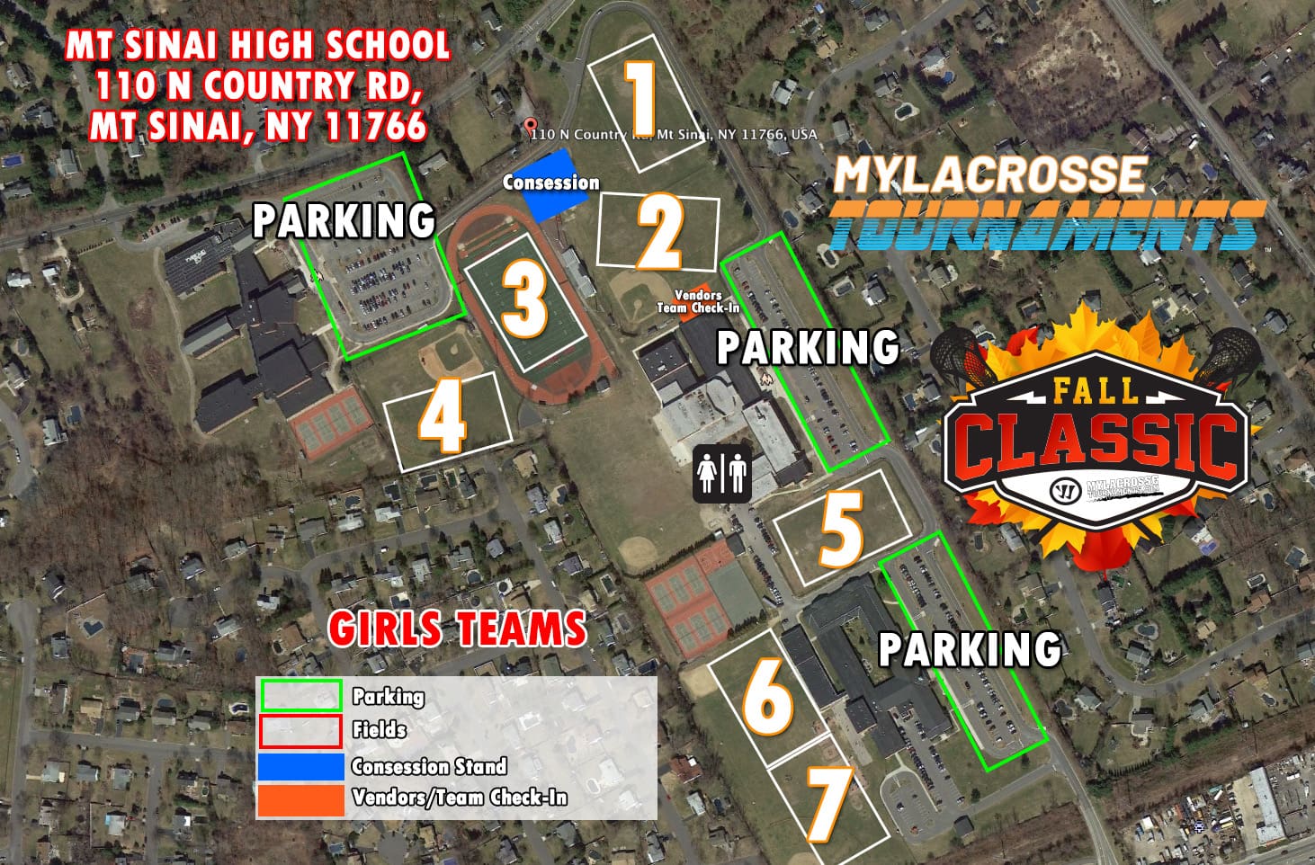 Mt, Sinai High Fall Classic Map